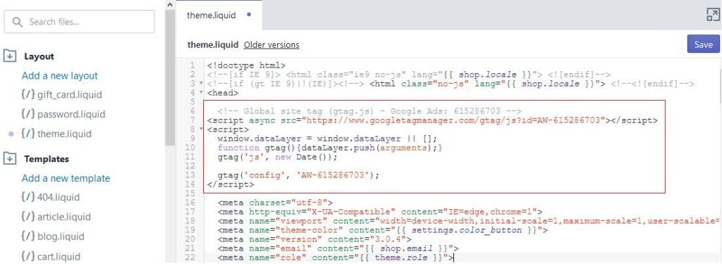 Google ads global site