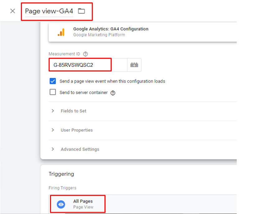 Page View GA4